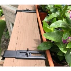 Vigoro Adjustable Window Planter Box Single Metal Bracket 15 Vigoro Adjustable Window Planter Box Single Metal Bracket -Vigoro sales Store black metal vigoro plant hangers 51472 76 1000
