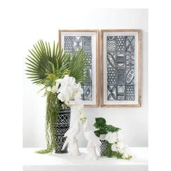 SULLIVANS Black Cement Flower Pots (Set of 2) -Vigoro sales Store black sullivans plant pots cmt1174 c3 1000