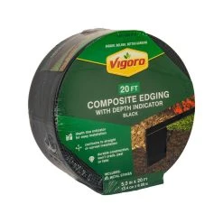 Vigoro 20 ft. Premium Black Composite Edging -Vigoro sales Store black vigoro brick edging 903002vg c3 1000