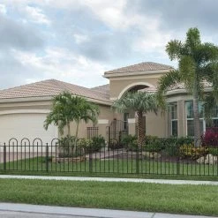 Vigoro Westbrook 36 in. x 48 in. Black Steel Fence Panel 26 Vigoro Westbrook 36 in. x 48 in. Black Steel Fence Panel -Vigoro sales Store black vigoro garden fencing 860329 44 1000