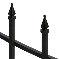 Vigoro Beaumont No Dig 40.4 in. H x 53.7 in. W Black Steel Decorative Fence Gate 17 Vigoro Beaumont No Dig 40.4 in. H x 53.7 in. W Black Steel Decorative Fence Gate -Vigoro sales Store black vigoro garden fencing 860343 a0 1000