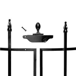 Vigoro Beaumont No Dig 40.4 in. H x 53.7 in. W Black Steel Decorative Fence Gate 19 Vigoro Beaumont No Dig 40.4 in. H x 53.7 in. W Black Steel Decorative Fence Gate -Vigoro sales Store black vigoro garden fencing 860343 c3 1000