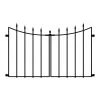 Vigoro Empire/Westbrook 28 in. Black Steel Decorative Fence Gate -Vigoro sales Store black vigoro garden fencing 860350 64 1000