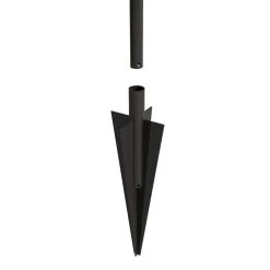 Vigoro Beaumont 53.3 in. x 3 in. x 3 in. Black Steel Fence Post and Stake 14 Vigoro Beaumont 53.3 in. x 3 in. x 3 in. Black Steel Fence Post and Stake -Vigoro sales Store black vigoro garden fencing 860367 a0 1000