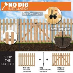 Vigoro Beaumont 53.3 in. x 3 in. x 3 in. Black Steel Fence Post and Stake 16 Vigoro Beaumont 53.3 in. x 3 in. x 3 in. Black Steel Fence Post and Stake -Vigoro sales Store black vigoro garden fencing 860367 c3 1000