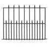 Vigoro Empire 30 in. x 36 in. Black Steel Fence Panel -Vigoro sales Store black vigoro garden fencing 860374 64 1000