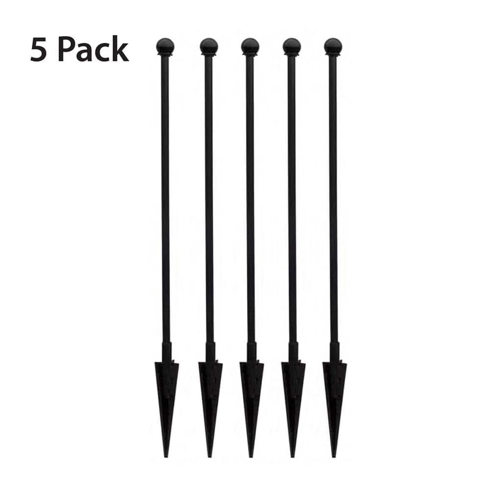 Vigoro Empire/Westbrook 41 in. x 2.3 in. x 2.3 in. Black Steel Fence Post (5-Pack) 3 Vigoro Empire/Westbrook 41 in. x 2.3 in. x 2.3 in. Black Steel Fence Post (5-Pack)