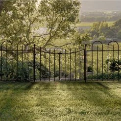 Vigoro Empire/Westbrook 41 in. x 2.3 in. x 2.3 in. Black Steel Fence Post -Vigoro sales Store black vigoro garden fencing 860398 76 1000