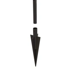 Vigoro Empire/Westbrook 41 in. x 2.3 in. x 2.3 in. Black Steel Fence Post -Vigoro sales Store black vigoro garden fencing 860398 a0 1000