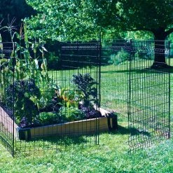 Vigoro 44 in. H x 36 in. W Steel Multi-Purpose No Dig Black Fence Panel 29 Vigoro 44 in. H x 36 in. W Steel Multi-Purpose No Dig Black Fence Panel -Vigoro sales Store black vigoro garden fencing 860411 31 1000