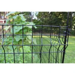Vigoro 44 in. H x 36 in. W Steel Multi-Purpose No Dig Black Fence Panel (6-Pack) -Vigoro sales Store black vigoro garden fencing 860411 6pk 4f 1000