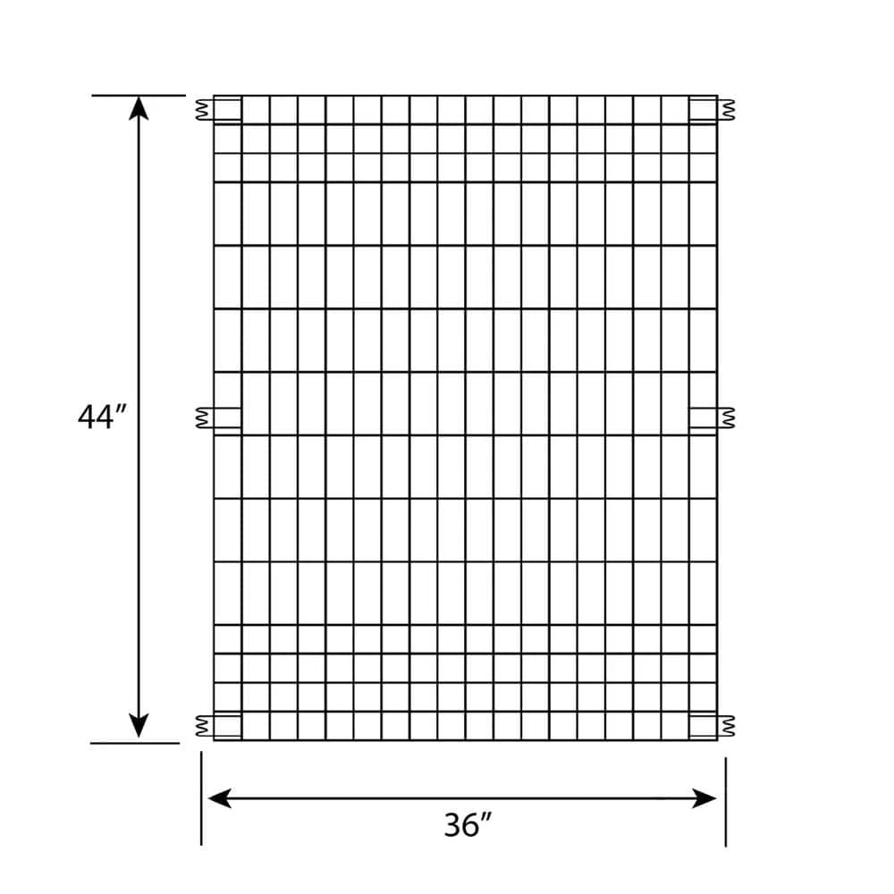 Vigoro 44 in. H x 36 in. W Steel Multi-Purpose No Dig Black Fence Panel 4 Vigoro 44 in. H x 36 in. W Steel Multi-Purpose No Dig Black Fence Panel - Image 2