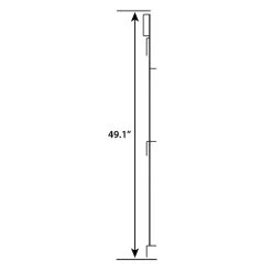 Vigoro 49 in. H Steel No Dig Garden Fence Multi-Purpose Latch (2-Pack) -Vigoro sales Store black vigoro garden fencing 860435 2pk 40 1000