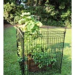 Vigoro 49 in. H Steel No Dig Multi-Purpose Black Latch -Vigoro sales Store black vigoro garden fencing 860435 4f 1000