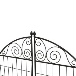 Vigoro Rockdale 41.9 in. Black Steel Fence Gate 16 Vigoro Rockdale 41.9 in. Black Steel Fence Gate -Vigoro sales Store black vigoro garden fencing 860442 a0 1000