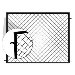 Vigoro 37.3 in. H x 51 in. W Steel Diamond Mesh Garden Fence Panel -Vigoro sales Store black vigoro garden fencing 860640 40 1000