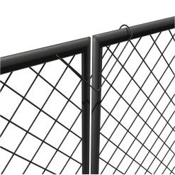 Vigoro 37.3 in. H x 50.2 in. W Steel Diamond Mesh Garden Fence Gate -Vigoro sales Store black vigoro garden fencing 860657 c3 1000