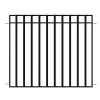 Vigoro 37.2 in. H x 42.87 in. W Steel 3-Rail Garden Fence Panel -Vigoro sales Store black vigoro garden fencing 860701 64 1000