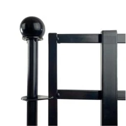 Vigoro 37.2 in. H x 42.87 in. W Steel 3-Rail Garden Fence Panel 22 Vigoro 37.2 in. H x 42.87 in. W Steel 3-Rail Garden Fence Panel -Vigoro sales Store black vigoro garden fencing 860701 c3 1000