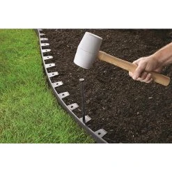 Vigoro 8 in. Anchoring Landscape Spike Pack (24-Count) -Vigoro sales Store black vigoro garden stakes 1985 24hd 16 1f 1000