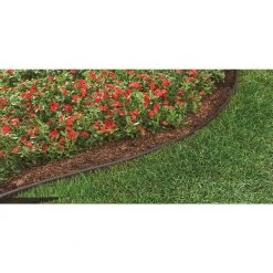 Vigoro 60 ft. x 0.5 in. x 4.5 in. Black Plastic Lawn Edging -Vigoro sales Store black vigoro plastic edging vig 60c 1f 1000