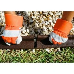 Vigoro EcoBorder 4 ft. Black Rubber Landscape Edging (48-Count/Pallet) -Vigoro sales Store black vigoro rubber edging ecobrd bl 48 a0 1000