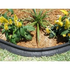 Vigoro EcoBorder 4 ft. Black Rubber Landscape Edging (Single) -Vigoro sales Store black vigoro rubber edging ecobrd blk 4 ft 4f 1000