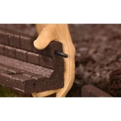 Vigoro 4 ft. Brown No-Dig Rubber Landscape Edging (6-Pack) 19 Vigoro 4 ft. Brown No-Dig Rubber Landscape Edging (6-Pack) -Vigoro sales Store brown vigoro rubber edging dcbfe4bn6 1f 1000
