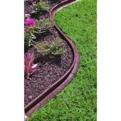 Vigoro EcoBorder 4 ft. Brown Rubber Landscape Edging (Single) -Vigoro sales Store brown vigoro rubber edging ecobrd brn 4ft a0 1000