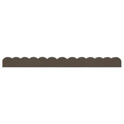 Vigoro 47 in. x 2 in. x 4 in. Brown Scalloped Rubber Garden Edging 11 Vigoro 47 in. x 2 in. x 4 in. Brown Scalloped Rubber Garden Edging -Vigoro sales Store brown vigoro rubber edging mt5001678 40 1000