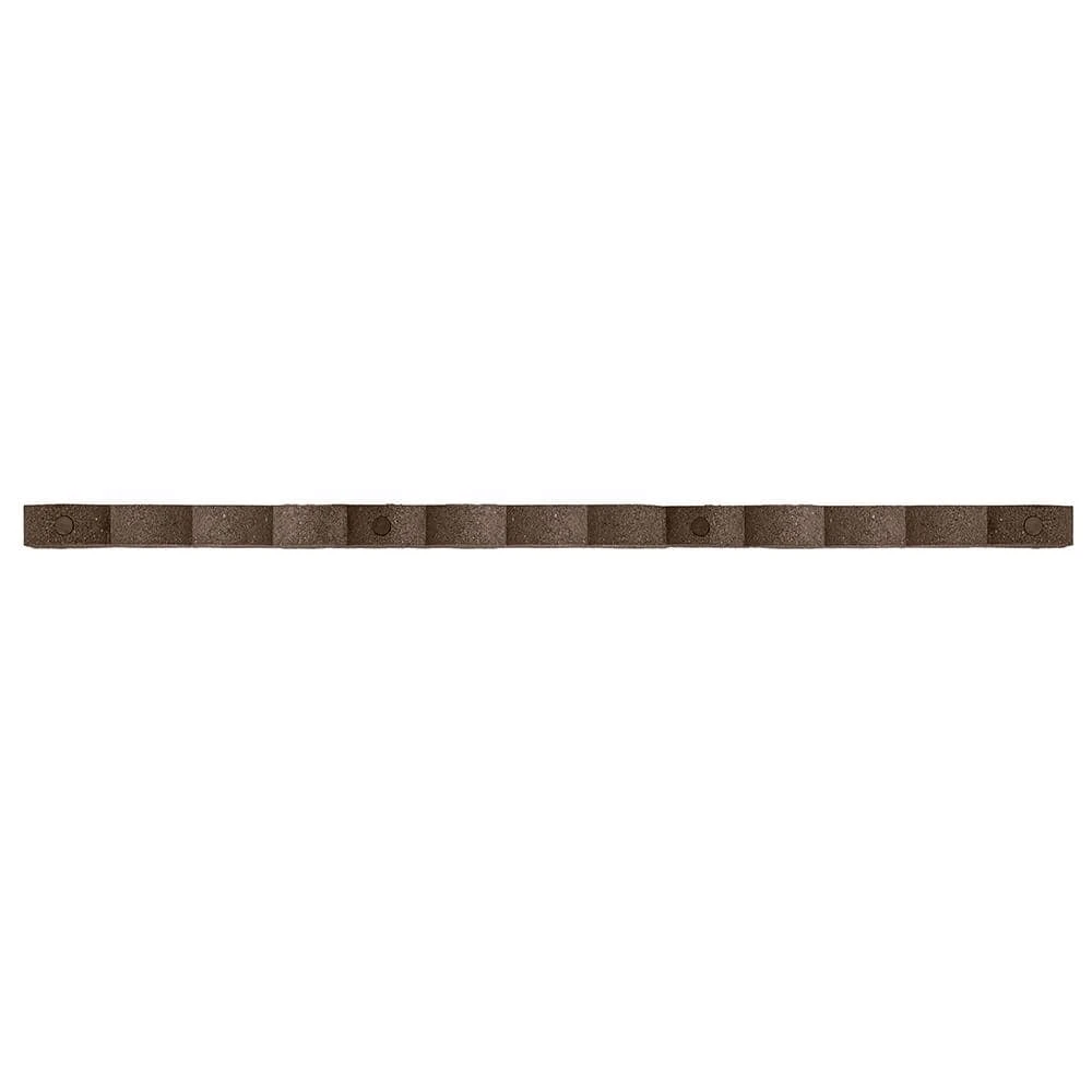 Vigoro 47 in. x 2 in. x 4 in. Brown Scalloped Rubber Garden Edging 8 Vigoro 47 in. x 2 in. x 4 in. Brown Scalloped Rubber Garden Edging - Image 6