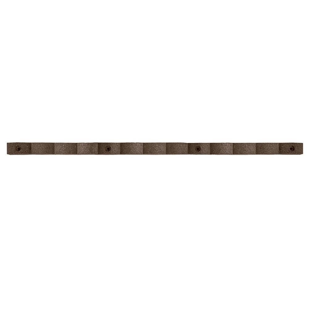 Vigoro 47 in. x 2 in. x 4 in. Brown Scalloped Rubber Garden Edging 6 Vigoro 47 in. x 2 in. x 4 in. Brown Scalloped Rubber Garden Edging - Image 4