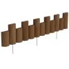 Vigoro 3 ft. Wooden Half-Log Edging -Vigoro sales Store brown vigoro wood edging rc 33b 64 1000