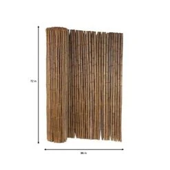 Vigoro 6 ft. x 8 ft. Caramel Brown Full Round Bamboo Fence -Vigoro sales Store caramel brown vigoro garden fencing 4477411 e1 1000