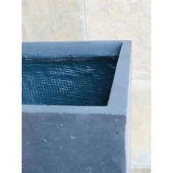 KANTE 28 in. H Square Charcoal Concrete/Fiberglass Indoor Outdoor Modern Tall Planter 25 KANTE 28 in. H Square Charcoal Concrete/Fiberglass Indoor Outdoor Modern Tall Planter -Vigoro sales Store charcoal kante plant pots osf0002c c60121 31 1000