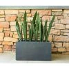 KANTE 23 in. L Rectangular Charcoal Concrete/Fiberglass Indoor Outdoor Elegant Planter -Vigoro sales Store charcoal kante plant pots osf0104a c60121 64 1000