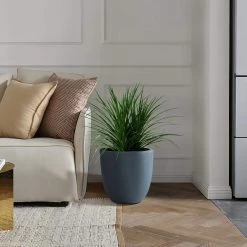 KANTE 9 in. H Charcoal Concrete and Fiberglass Round Bowl Planter, Outdoor Indoor Large Planters Pots with Drainage -Vigoro sales Store charcoal kante plant pots rc0050a c60121 44 1000