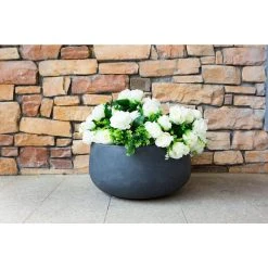KANTE Medium 10 in. Tall Charcoal Lightweight Concrete Round Outdoor Bowl Planter 12 KANTE Medium 10 in. Tall Charcoal Lightweight Concrete Round Outdoor Bowl Planter -Vigoro sales Store charcoal kante plant pots rc0051c c60121 4f 1000