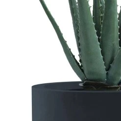 KANTE 13.39 in. x 23.62 in. Round Charcoal Finish Lightweight Concrete and Fiberglass Indoor Outdoor Planter w/Drainage Hole -Vigoro sales Store charcoal kante plant pots rc0099a c60121 1f 1000