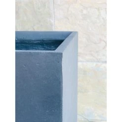 KANTE 28 in. Tall Charcoal Lightweight Concrete Rectangle Modern Outdoor Planter 12 KANTE 28 in. Tall Charcoal Lightweight Concrete Rectangle Modern Outdoor Planter -Vigoro sales Store charcoal kante plant pots rf0002c c60121 44 1000
