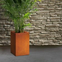 KANTE 16 in. H Faux Weathering Steel Finish Concrete Square, Modern Outdoor/Indoor Lightweight Planter Pot with Drainage Hole 15 KANTE 16 in. H Faux Weathering Steel Finish Concrete Square, Modern Outdoor/Indoor Lightweight Planter Pot with Drainage Hole -Vigoro sales Store faux weathering steel kante plant pots rf0007b c91942 44 1000