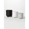 SULLIVANS Black, White & Gray Ceramic Planters - Set Of 3 1 SULLIVANS Black, White & Gray Ceramic Planters - Set Of 3 -Vigoro sales Store glaze sullivans plant pots cm2970 64 1000