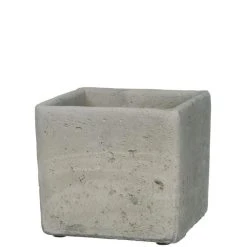 SULLIVANS Gray Cement Square Planter