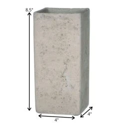 SULLIVANS Gray Cement Square Planter -Vigoro sales Store gray sullivans plant pots cmt1092 1f 1000