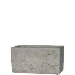 SULLIVANS Gray Cement Rectangular Planter