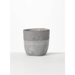 SULLIVANS Gray Cement Pot