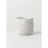 SULLIVANS Gray Patterned Cement Pot -Vigoro sales Store gray sullivans plant pots cmt1188 64 1000