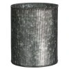 SULLIVANS Gray Metal Ribbed Pot -Vigoro sales Store gray sullivans plant pots met975 64 1000
