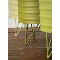 SULLIVANS Green Metal Planters (Set of 3) 8 SULLIVANS Green Metal Planters (Set of 3) -Vigoro sales Store green sullivans plant pots met1510 4f 1000