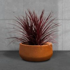 KANTE 16 in. Dia. Round Iron Oxide Concrete Bowl Planter, Outdoor Indoor Large Planter Pot with Drainage Hole 16 KANTE 16 in. Dia. Round Iron Oxide Concrete Bowl Planter, Outdoor Indoor Large Planter Pot with Drainage Hole -Vigoro sales Store iron oxide kante plant pots rc0051b c80621 44 1000
